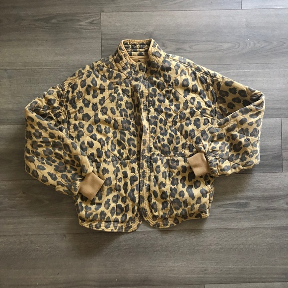 Blank NYC Jackets & Blazers - Blank NYC Leopard Print Quilted Jacket
